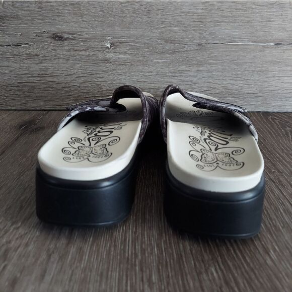 Alegria Airie Woodstock Black Platform Sandal 7-7.5 - Picture 5 of 11